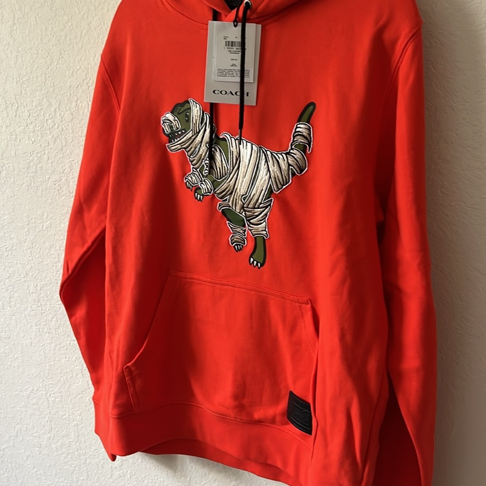 NWT  Coach X Michael B. Jordan Hoodie In Organic Cotton With Mummified Rexy.M - Picture 2 of 16